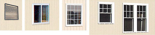 different pole barn windows