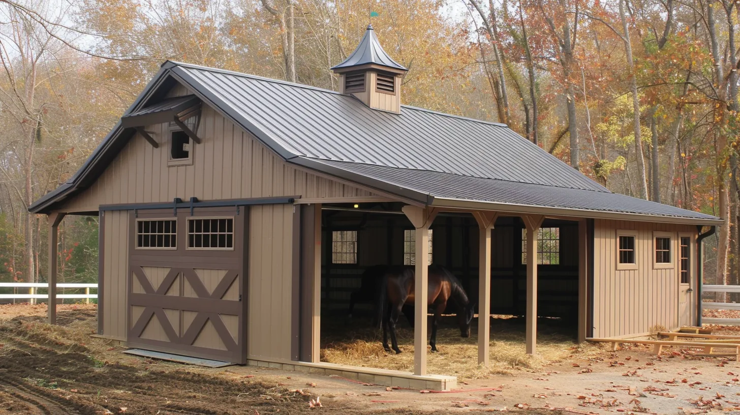 post frame horse barns